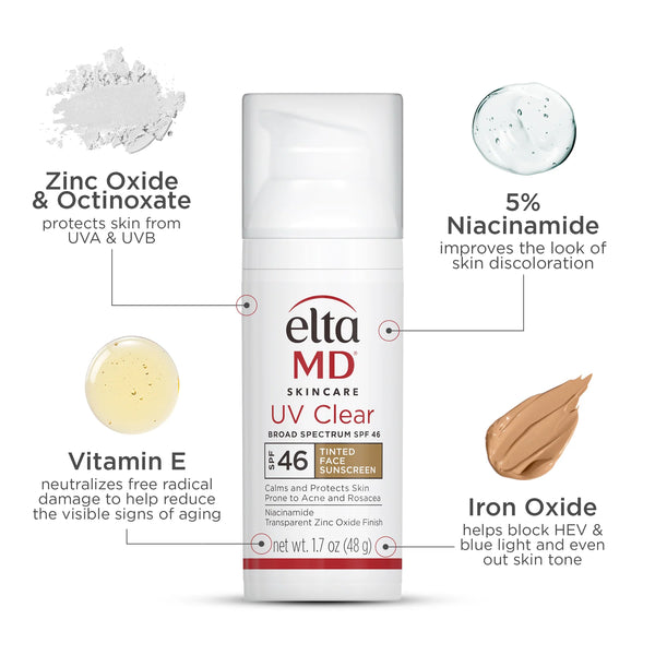EltaMD UV Clear Tinted Broad-Spectrum SPF 46